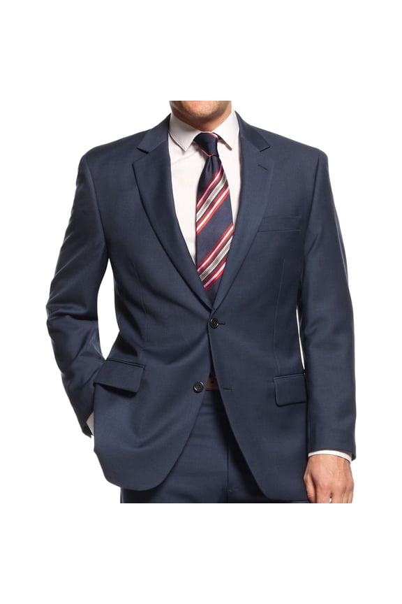 Mens Blue Two Button Blazer Jacket, Blue, 42 Regular