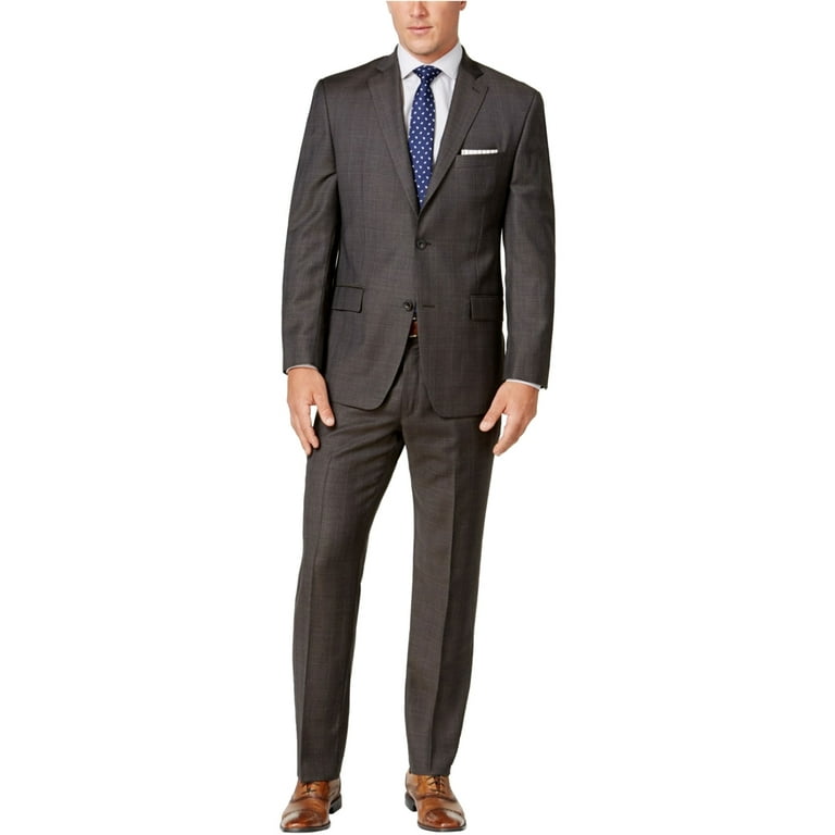 Michael Kors Mens Classic Fit Two Button Blazer Jacket Brown 46 X Long Walmart