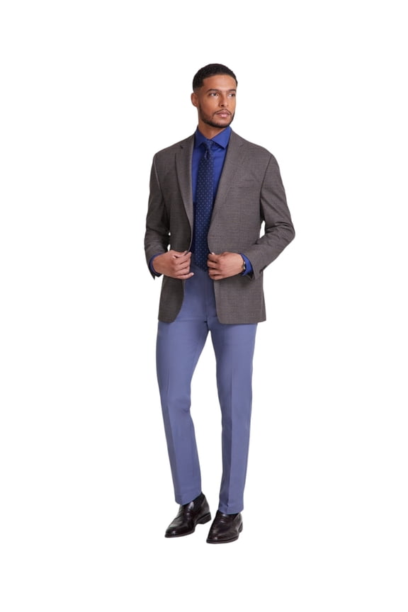 Mens Classic fit Sport Coat Blazer 40 R Brown Houndstooth
