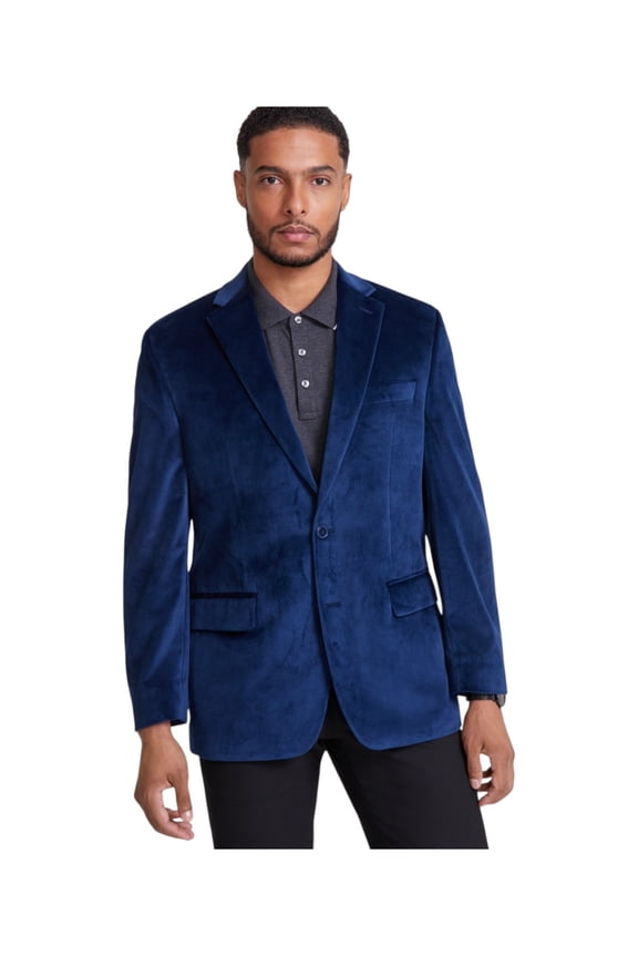 Mens Classic fit Sport Coat Blazer 42 R Navy Blue Solid