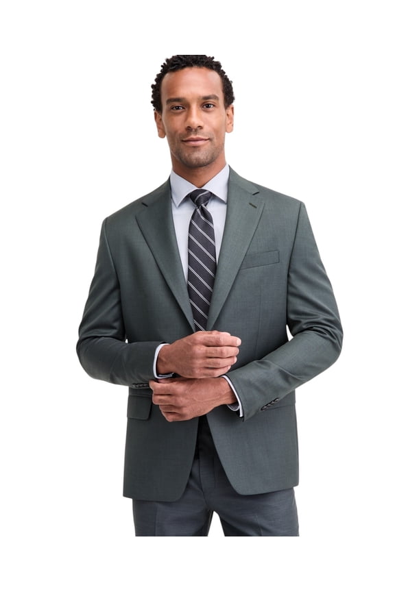 Mens Classic fit Suit Jacket Blazer 44 R Sage Green Solid Wool