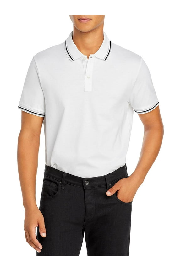 Mens Cotton Collared Polo White XXL