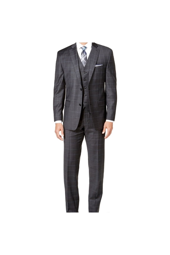 Mens Double Vent Two Button Blazer Jacket, Blue, 40 Long