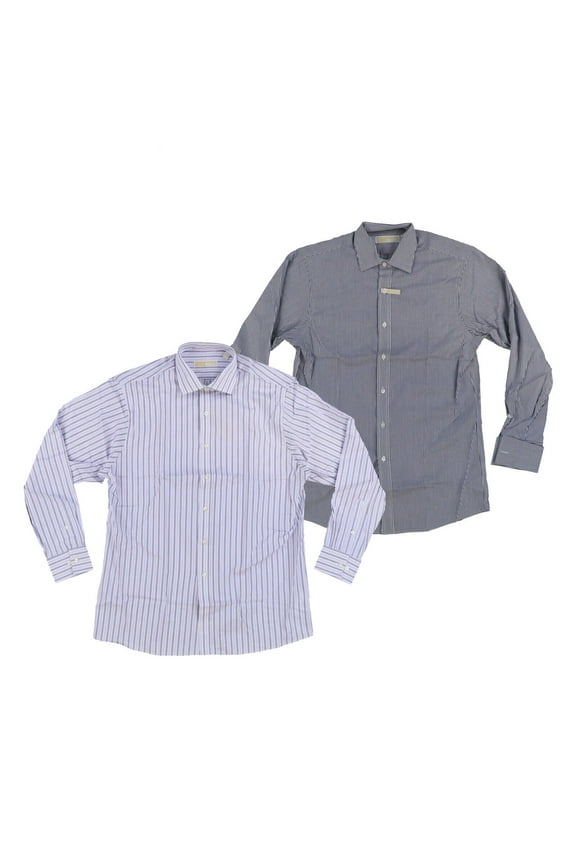 Mens Dress Shirt Slim Fit Collared Buttondown Long Sleeve New Nwt