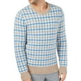 thumbnail image 1 of Michael Kors Mens Guncheck Pullover Sweater, Multicoloured, Large, 1 of 4