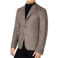 thumbnail image 1 of Michael Kors Mens Houndstooth Three Button Blazer Jacket, Blue, 40 Regular, 1 of 1