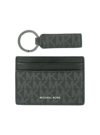 Michael Kors Mens Andy Leather Organizational Bifold Wallet Black Small
