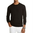 thumbnail image 1 of Michael Kors Mens Merino Wool Crewneck Sweater Black 2XL, 1 of 1