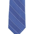 thumbnail image 1 of Michael Kors Mens Mixed Texture Self-tied Necktie, Blue, One Size, 1 of 1