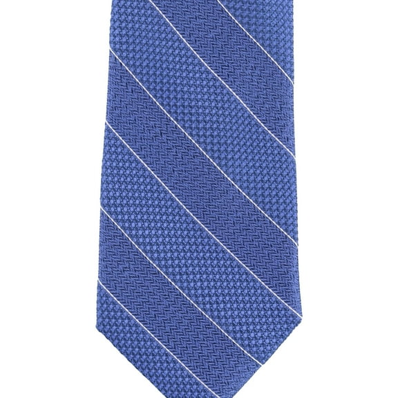 Michael Kors Mens Mixed Texture Self-tied Necktie, Blue, One Size