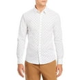 thumbnail image 1 of Michael Kors Mens Printed Point-Collar Button-Down Shirt, 1 of 2
