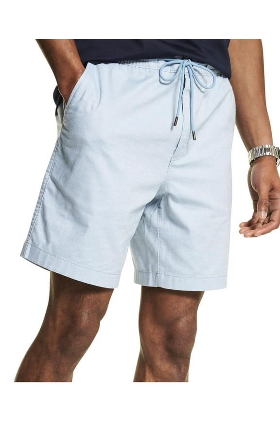 Mens Regular Fit 8" Inseam Khaki Shorts