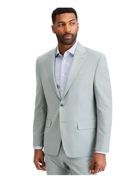 Mens Regular fit Wool Suit Jacket Blazer 40 R Green Solid