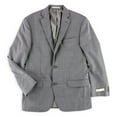 thumbnail image 1 of Michael Kors Mens Sharkskin Classic Fit Two Button Blazer Jacket, Grey, 38 Regular, 1 of 1