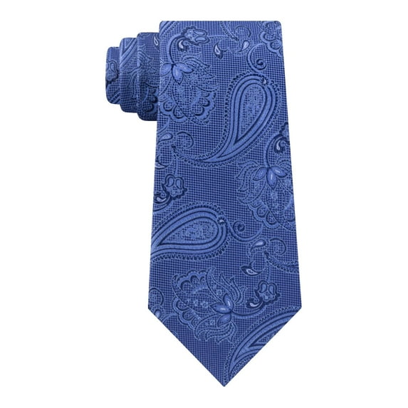 Michael Kors Mens Silk Paisley Neck Tie Blue O/S