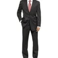 thumbnail image 1 of Michael Kors Mens Solid Black Two Button Formal Suit, Black, 40  / 32W x UnfinishedL, 1 of 4