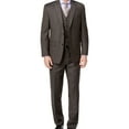 thumbnail image 1 of Michael Kors Mens Stepwave Two Button Formal Suit, Brown, 44 Regular / 37W x UnfinishedL, 1 of 1