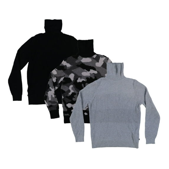 Michael Kors Mens Sweater Cable Knit Turtleneck Pullover Outerwear Heavyweight