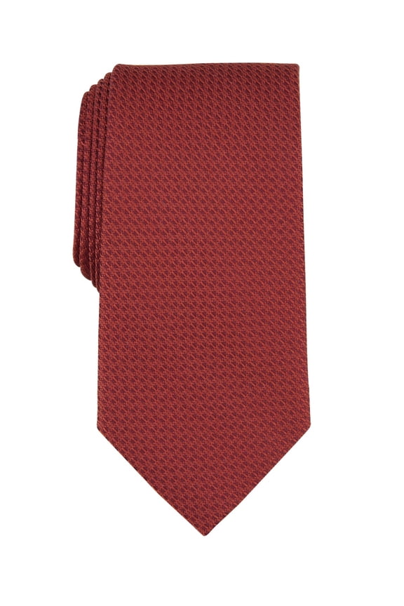 Mens Tie Necktie One Size Burgundy Red Elsen