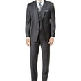 thumbnail image 1 of Michael Kors Mens Windowpane Dress Pants Slacks, Grey, 51W x UnfinishedL, 1 of 2