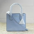 thumbnail image 1 of Michael Kors Mercer 35T1Sm9M2E Medium And Leather Messenger Crossbody Bag In Pale Blue, 1 of 5