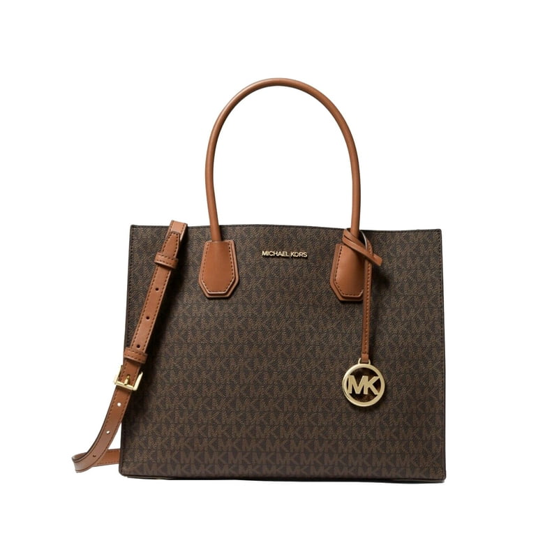 Michael Kors Mercer Large Brown Convertible Tote Bag Walmart