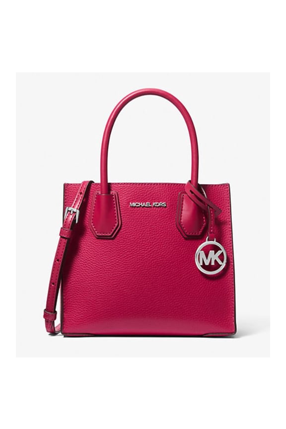 Satchel Medium Leather Mercer Messenger Handbag Crossbody Raspberry