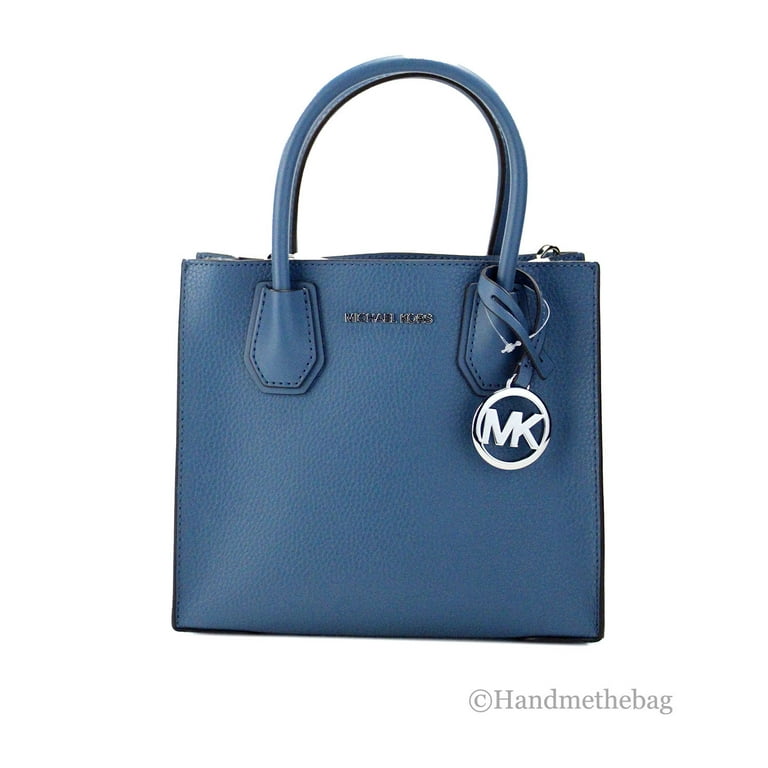 Michael shops Kors blue pebble leather satchel