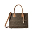 thumbnail image 1 of Michael Kors Mercer Stud & Grommet Large Convertible Tote (Brown), 1 of 4