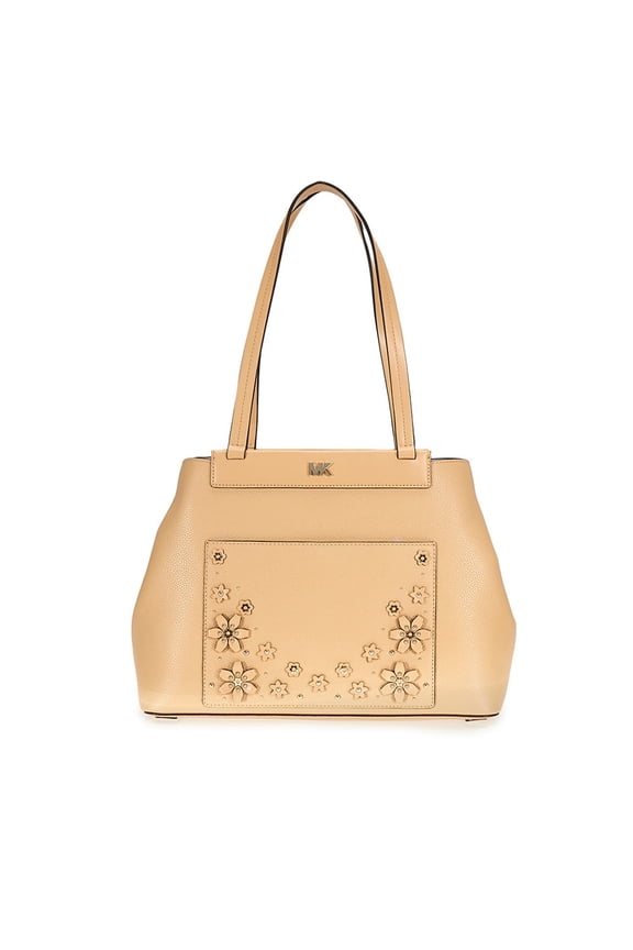 Meredith Medium Leather Tote- Butternut