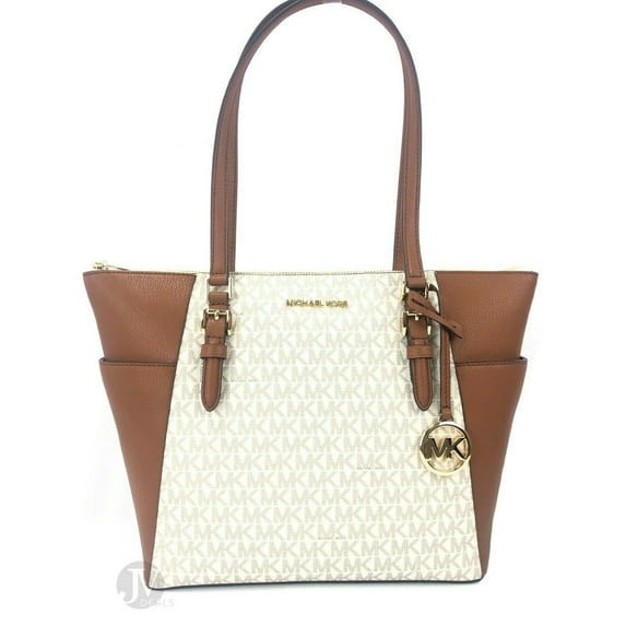 Michael Kors Michael Kors Women Leather Shoulder Tote Bag Purse Handbag+Double Zipper Wallet