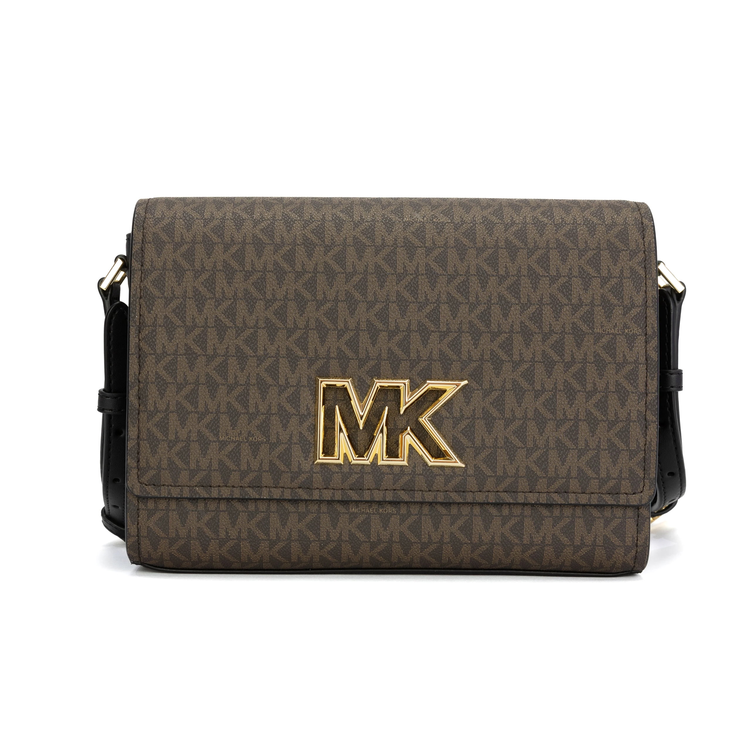 Michael Kors Mimi Medium Logo Messenger Bag - Brown/Black 