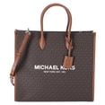thumbnail image 1 of Michael Kors Mirella Large Brown PVC North South Tote, 1 of 6