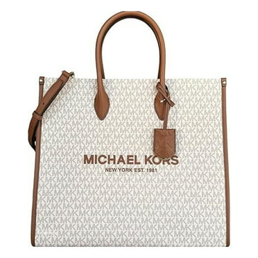 Michael Kors Mirella Large Vanilla PVC North South Tote