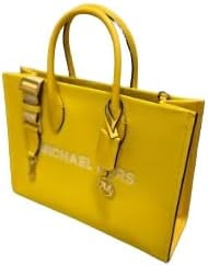 Michael Kors Mirella Medium EW Tote Crossbody Shopper Bag Golden Yellow Leather - 35S4G7ZT2L