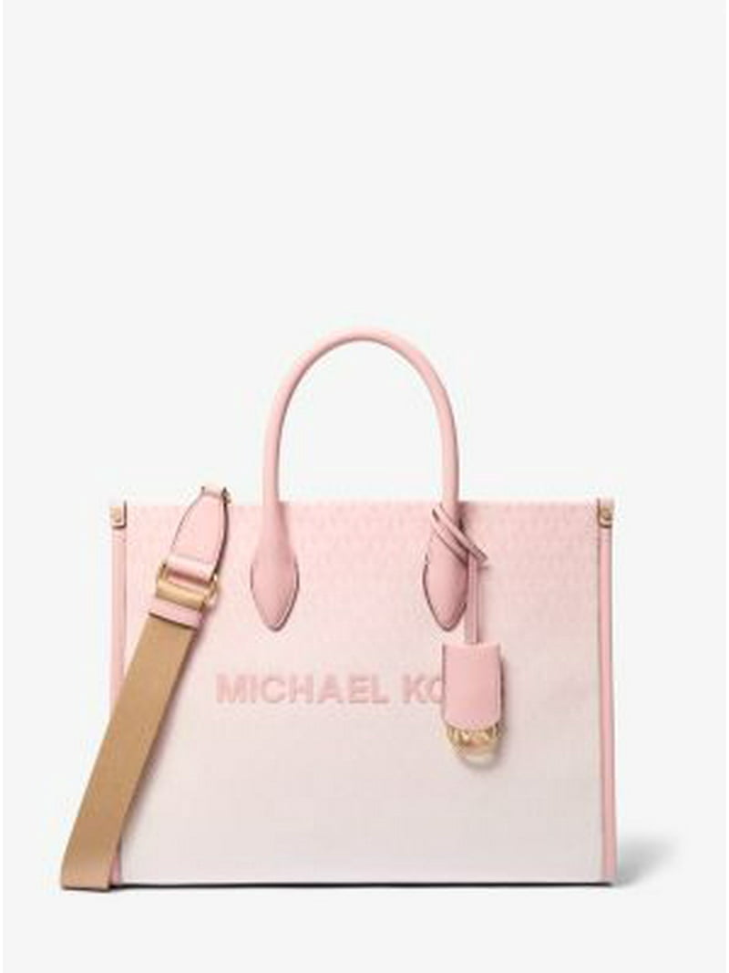 Michael Kors Mirella Medium Ombré Logo Tote Bag - Powder Blush