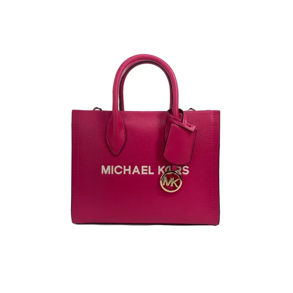 Michael Kors Mirella Small Leather Top Zip Shopper Tote Bag