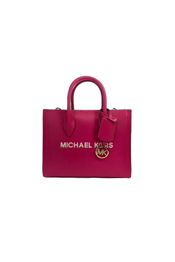 Mirella Small Leather Top Zip Shopper Tote Bag