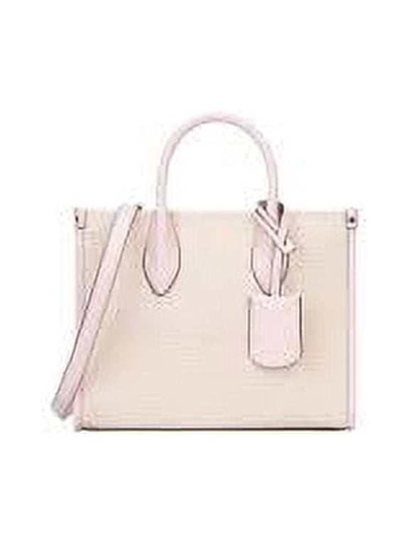 Mirella Small Powder Blush Canvas Shopper Crossbody Handbag Women's Purse