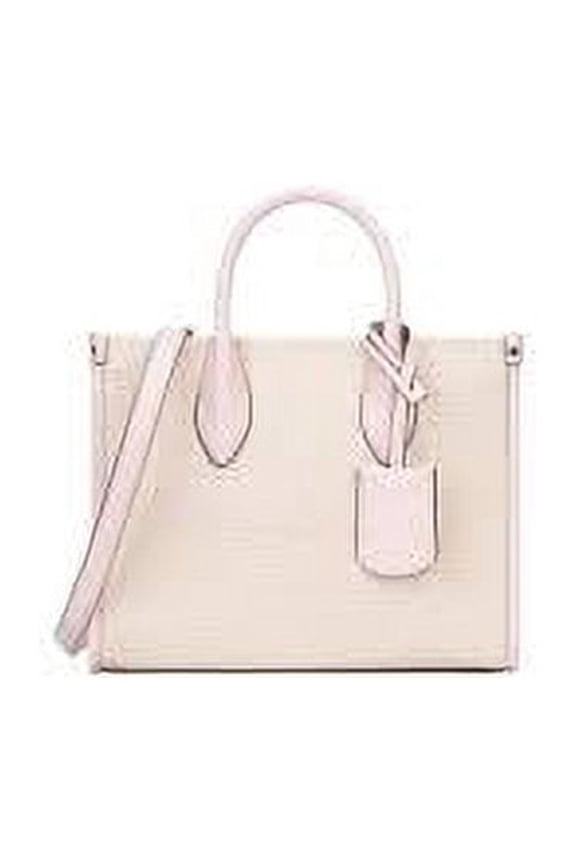 Mirella Small Powder Blush Canvas Shopper Crossbody Handbag Women's Purse