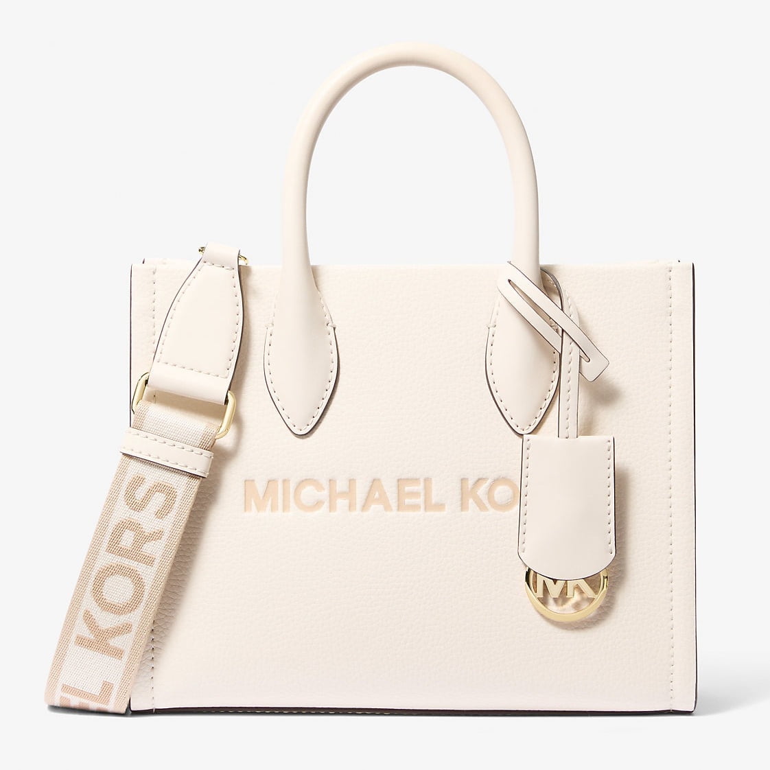 Michael Kors Mirella Small Top Zip Satchel Crossbody Bag in