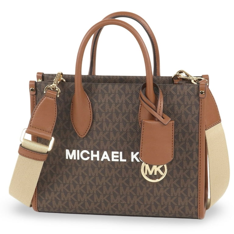 MICHAEL KORS ブラウン トートバッグ MIRELLA 美品 Michael Kors Mirella Small Top Zip Satchel Crossbody Bag in