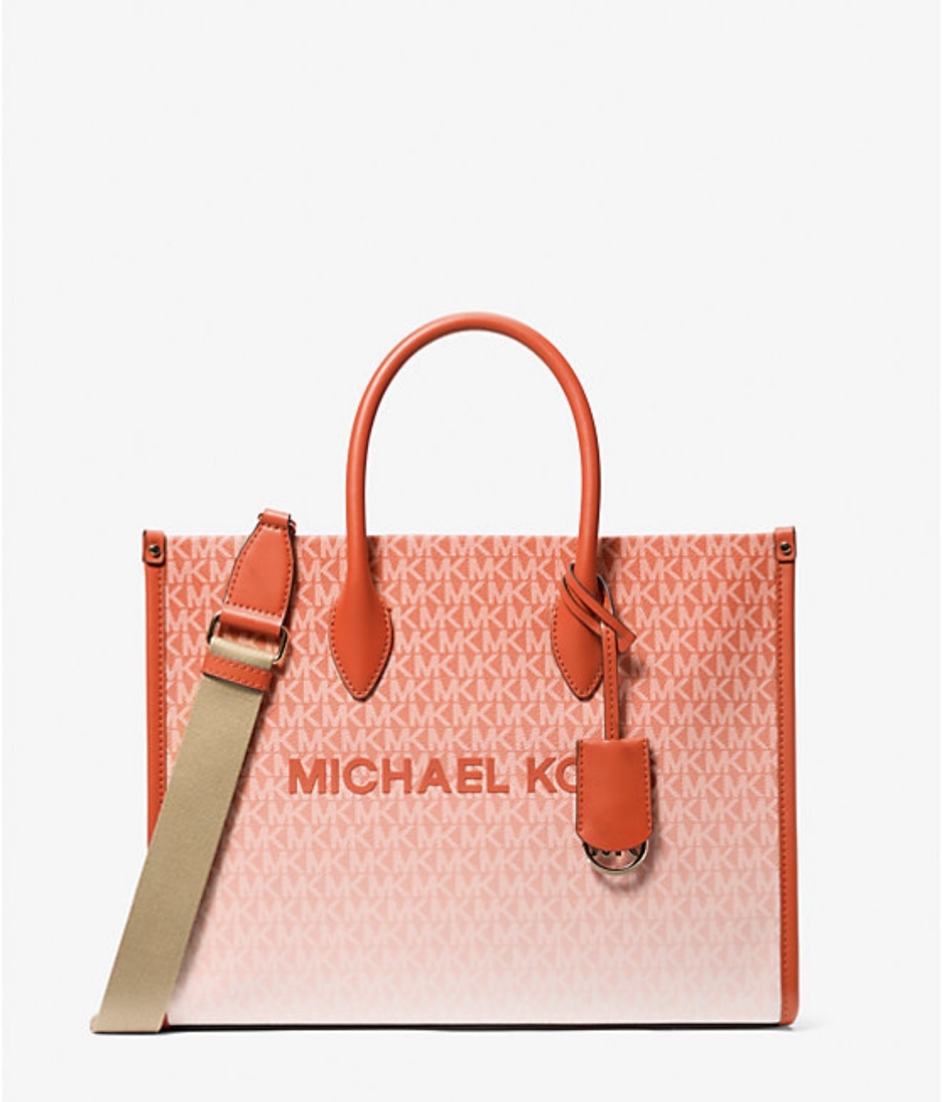 Michael Kors Mirella Women Medium Logo Crossbody Shoulder Tote Bag