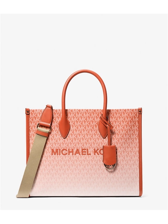 Mirella Women Medium Logo Crossbody Shoulder Tote Bag Red Clay
