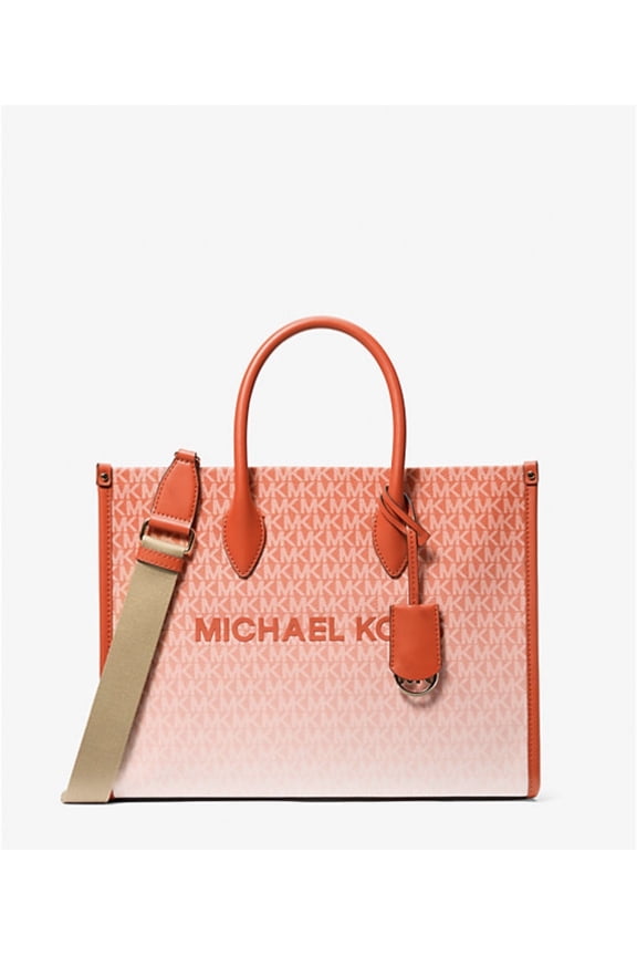 Mirella Women Medium Logo Crossbody Shoulder Tote Bag Red Clay