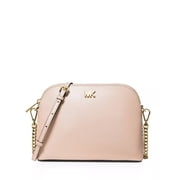 Michael Kors Mott Pink Large Leather Zip Dome Crossbody