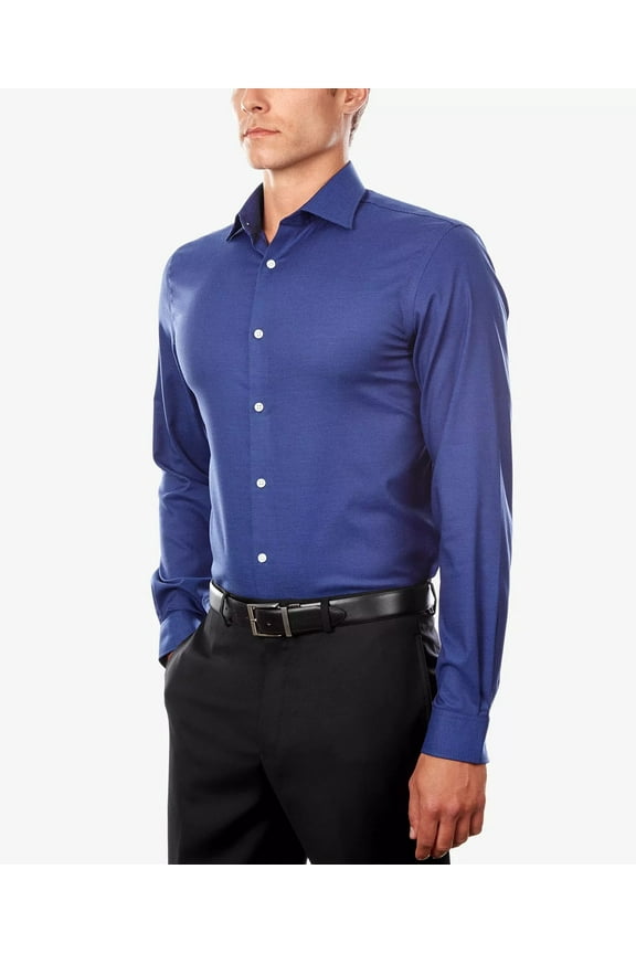 NAVY Men's Regular Fit Airsoft Non-Iron Shirt, US 18.5 (36/37)