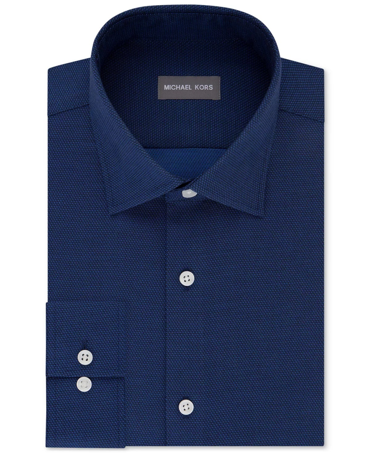 Michael Kors NAVY Men's Regular Fit Performance Dress Shirt , US 18.5 34/35