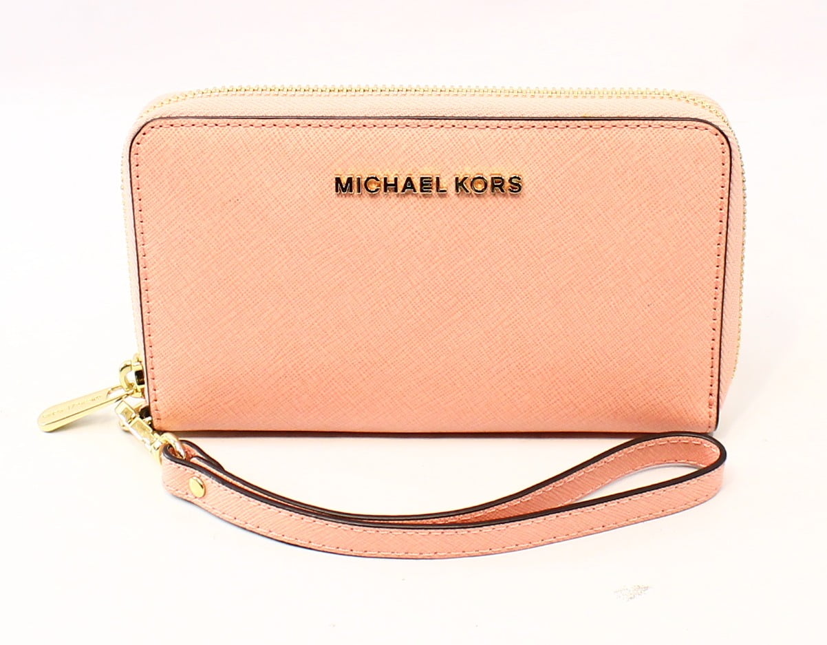 Baby pink michael kors wallet hotsell