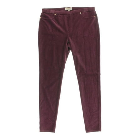 Michael Kors NEW Red Women's Size Medium M Corduroys Leggings Pants